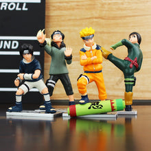 4Pcs/Set Naruto Uzumaki Sasuke Orochimaru Kankuro Rokku Rii Gaara Yondaime PVC Action Figure Model Dolls Toys Great Gift 8~11cm