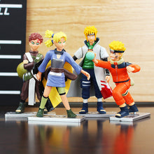 4Pcs/Set Naruto Uzumaki Sasuke Orochimaru Kankuro Rokku Rii Gaara Yondaime PVC Action Figure Model Dolls Toys Great Gift 8~11cm