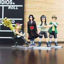 4Pcs/Set Naruto Uzumaki Sasuke Orochimaru Kankuro Rokku Rii Gaara Yondaime PVC Action Figure Model Dolls Toys Great Gift 8~11cm