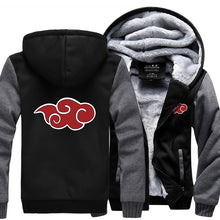 Anime Uzimaki Naruto jackets men 2017 fashion harajuku hip-hop zipper hoodies winter casual fleece thicken sweatshirt tracksuits