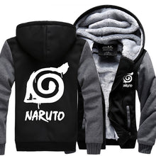 Anime Uzimaki Naruto jackets men 2017 fashion harajuku hip-hop zipper hoodies winter casual fleece thicken sweatshirt tracksuits