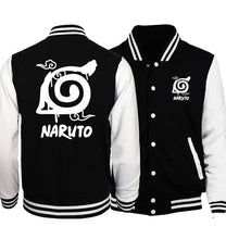 2018 hot sale anime Uzumaki Naruto sweatshirts konoha printed unisex baseball jackets spring autumn tracksuits men women hoodies