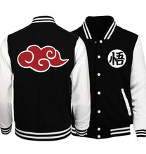 2018 hot sale anime Uzumaki Naruto sweatshirts konoha printed unisex baseball jackets spring autumn tracksuits men women hoodies