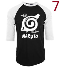 anime Uzumaki Naruto printed t-shirt men 2017 funny konoha three quarter raglan sleeve camisetas summer harajuku tee shirt homme