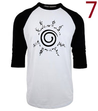Uzumaki Naruto funny three-quarter sleeve t-shirt poleras hombre men harajuku hip-hop raglan camiseta mens t shirts fashion 2017