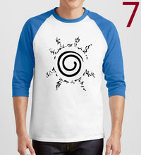 Uzumaki Naruto funny three-quarter sleeve t-shirt poleras hombre men harajuku hip-hop raglan camiseta mens t shirts fashion 2017