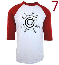 Uzumaki Naruto funny three-quarter sleeve t-shirt poleras hombre men harajuku hip-hop raglan camiseta mens t shirts fashion 2017