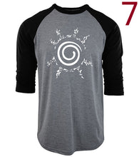 Uzumaki Naruto funny three-quarter sleeve t-shirt poleras hombre men harajuku hip-hop raglan camiseta mens t shirts fashion 2017