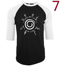 Uzumaki Naruto funny three-quarter sleeve t-shirt poleras hombre men harajuku hip-hop raglan camiseta mens t shirts fashion 2017