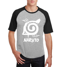 anime Uzumaki Naruto short sleeve t-shirts men 2017 summer funny konoha print raglan camisetas harajuku tee shirt homme