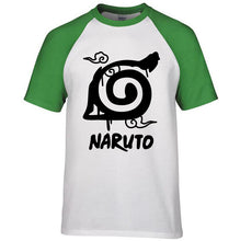 anime Uzumaki Naruto short sleeve t-shirts men 2017 summer funny konoha print raglan camisetas harajuku tee shirt homme