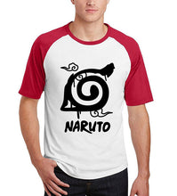 anime Uzumaki Naruto short sleeve t-shirts men 2017 summer funny konoha print raglan camisetas harajuku tee shirt homme