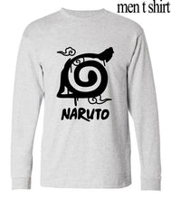 2017 anime harajuku tee shirt homme Uzumaki Naruto long sleeve t-shirts man new arrival funny konoha printing t shirts for men
