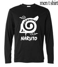 2017 anime harajuku tee shirt homme Uzumaki Naruto long sleeve t-shirts man new arrival funny konoha printing t shirts for men