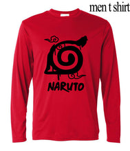 2017 anime harajuku tee shirt homme Uzumaki Naruto long sleeve t-shirts man new arrival funny konoha printing t shirts for men