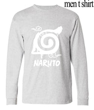 2017 anime harajuku tee shirt homme Uzumaki Naruto long sleeve t-shirts man new arrival funny konoha printing t shirts for men