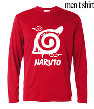 2017 anime harajuku tee shirt homme Uzumaki Naruto long sleeve t-shirts man new arrival funny konoha printing t shirts for men