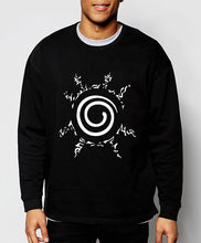 cartoon Naruto print men sweatshirts 2018 autumn winter new fashion hoodies fleece high quality brand top hooded clothing mma